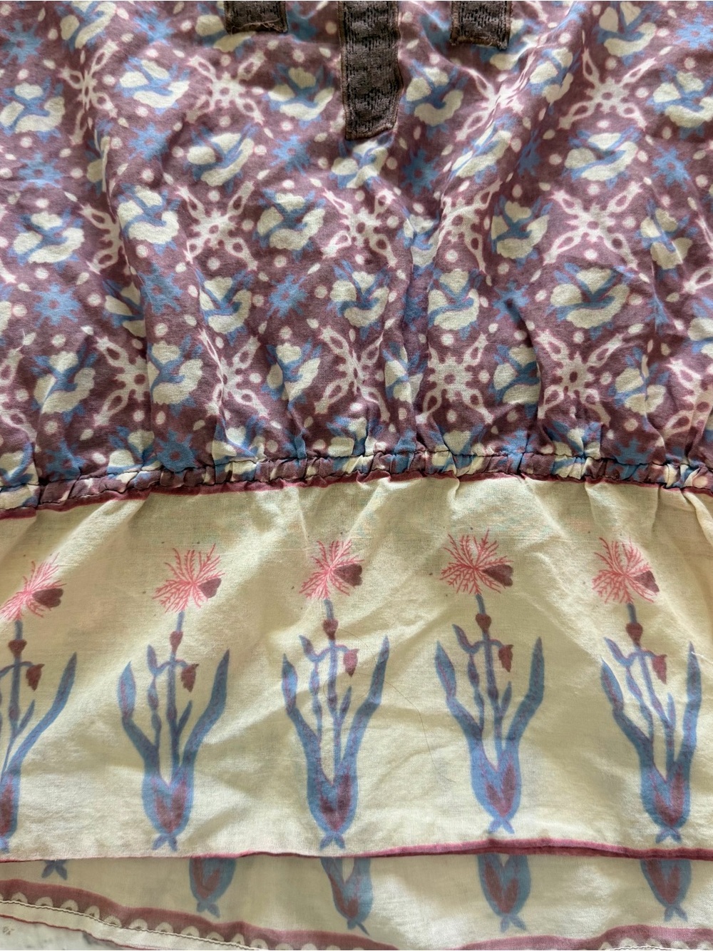 Free People Top M | Embroidered Floral Boho Cottagecore - Picture 3 of 6